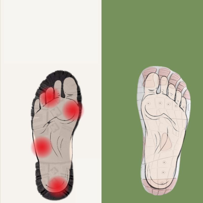 Egészséges és csúszásmentes talp nélküli cipők unisex