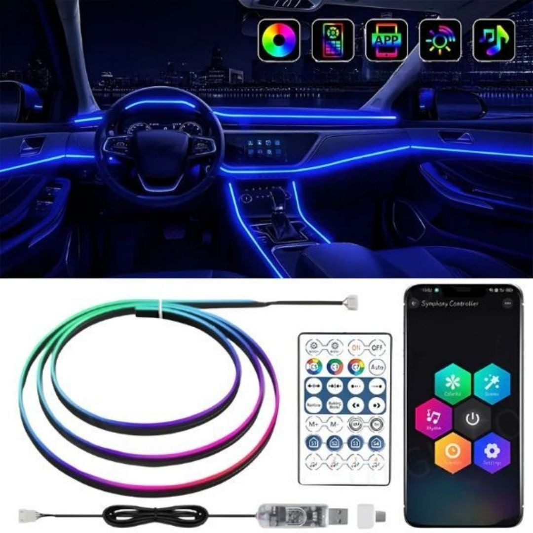LED-verlichting voor een stijlvolle auto-interieur