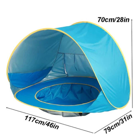 Tienda anti-UV para bebé – Protección óptima en la playa