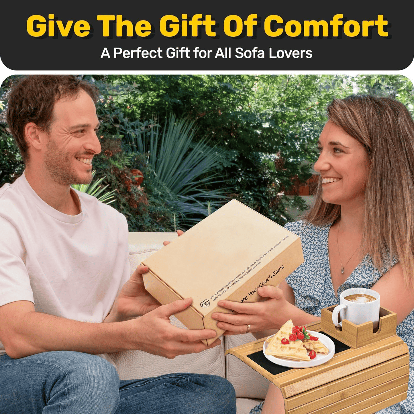 ソファから離れずに、すべてを手の届くところに置いておいてください。 