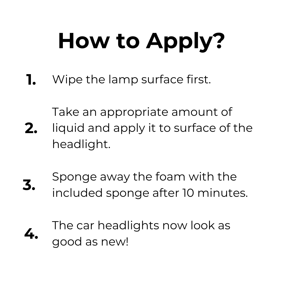 一瞬でヘッドライトを修理しましょう 