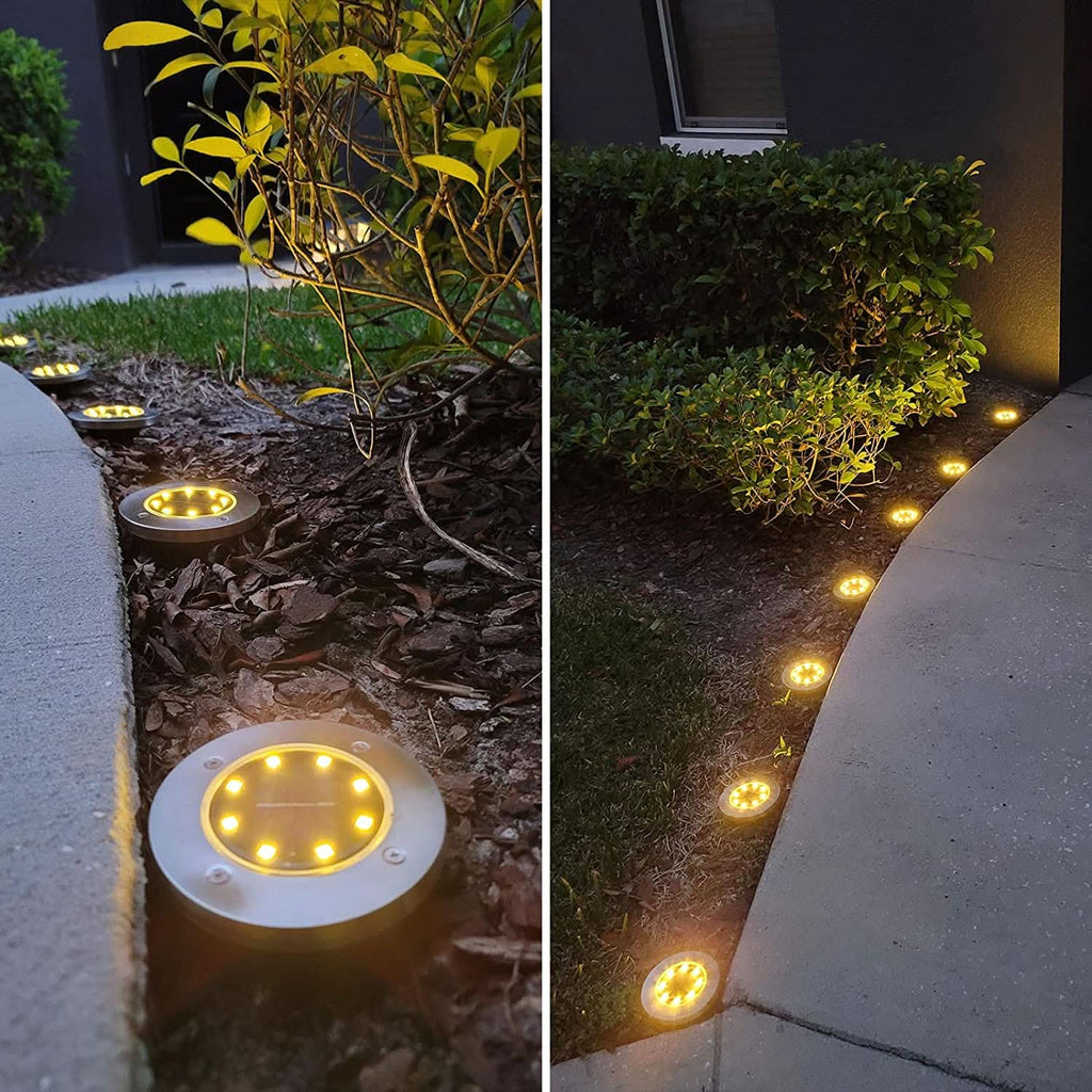 Lampe solaire décorative pour allées extérieures (x4)