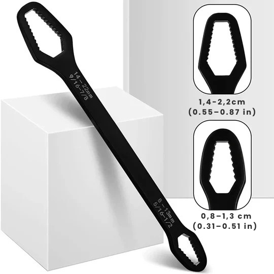 Robuuste multifunctionele sleutel voor verschillende schroeven en moeren 