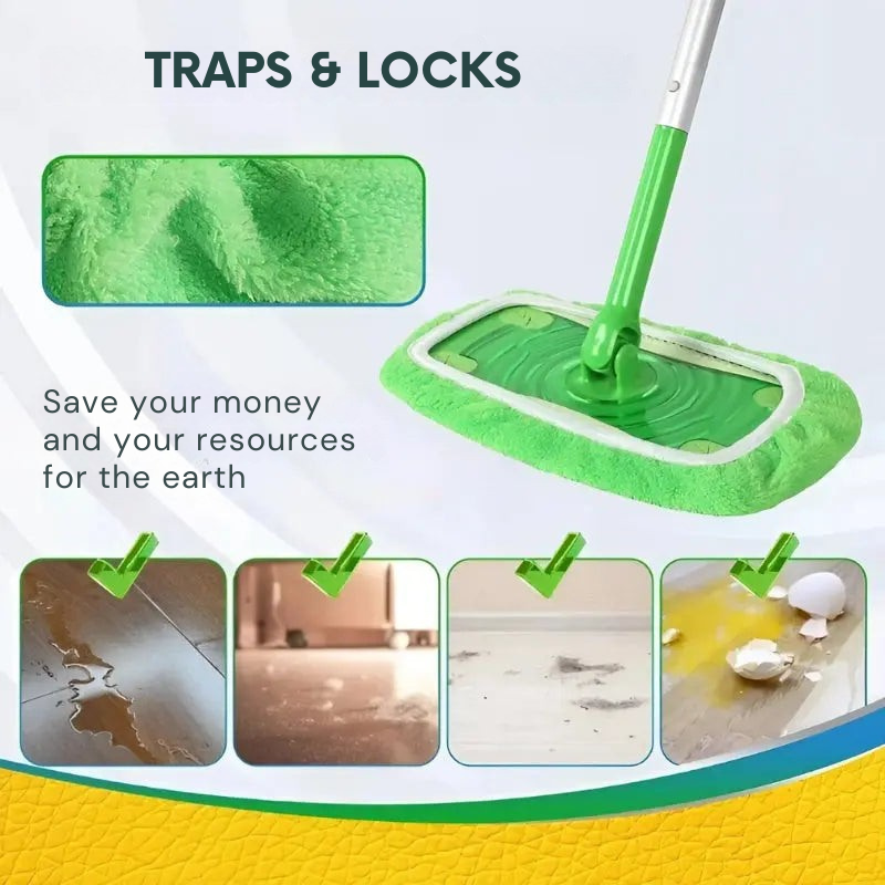 Una limpieza inteligente y duradera con estas fundas lavables para fregona (x4) 