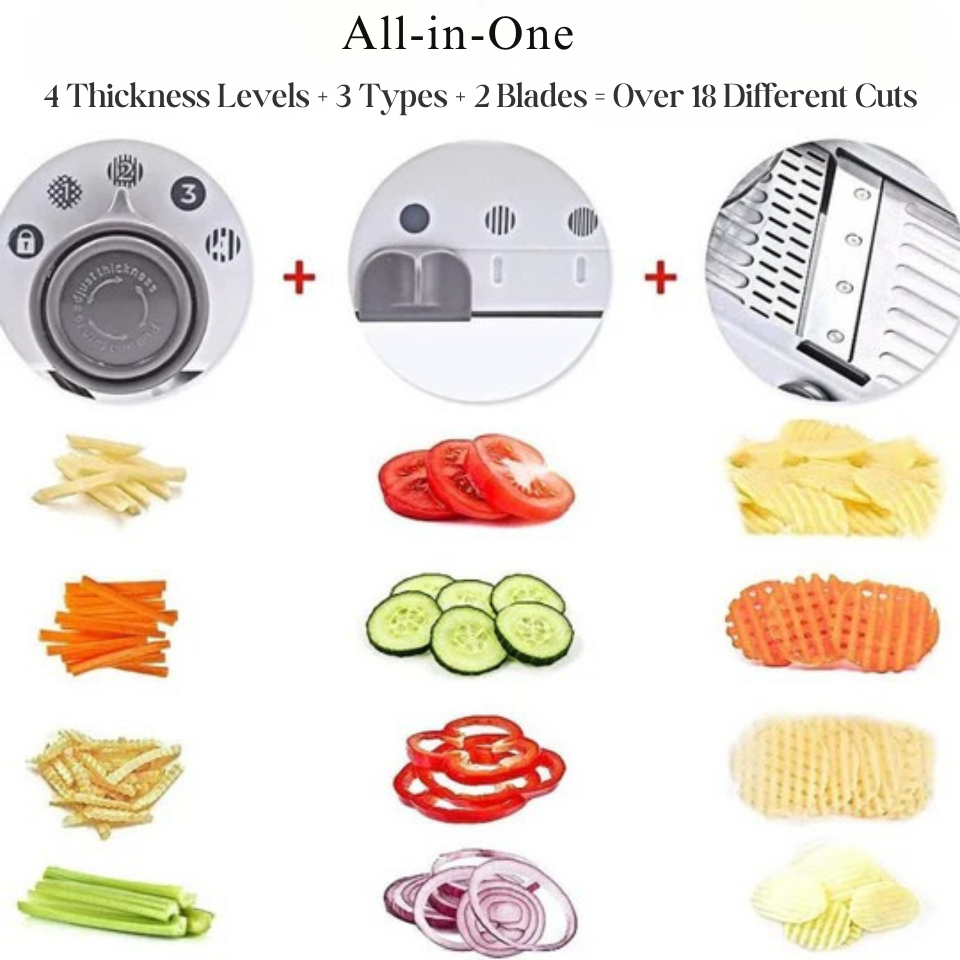 Állítható mandolin gyors szeletelésekhez 