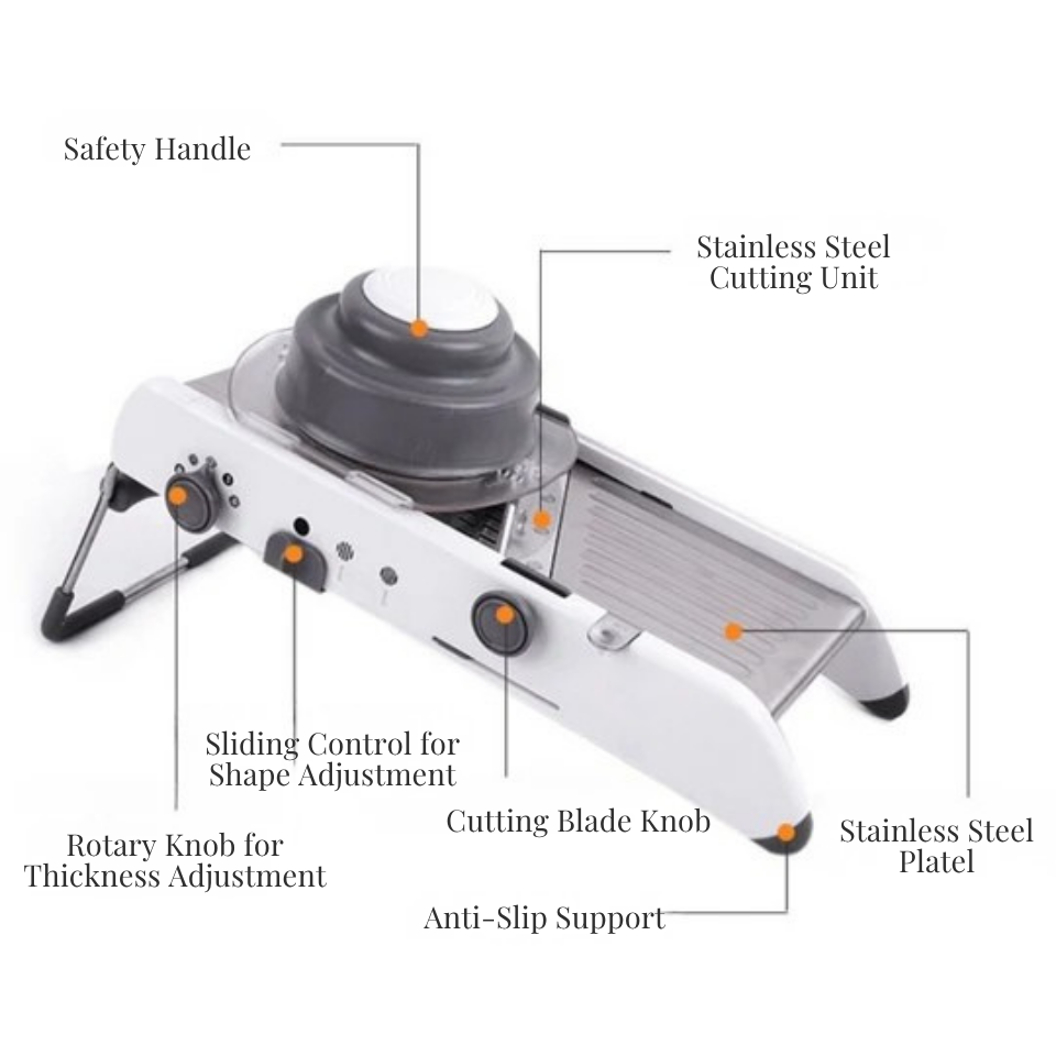 Állítható mandolin gyors szeletelésekhez 