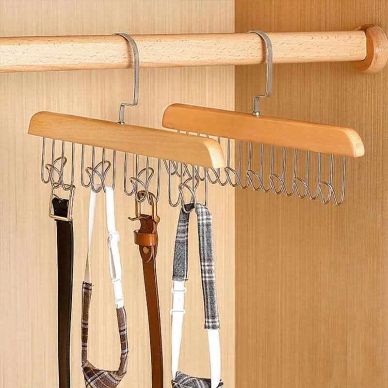 Mehrfachhaken-Holzkleiderbügel für eine elegante Aufbewahrung 