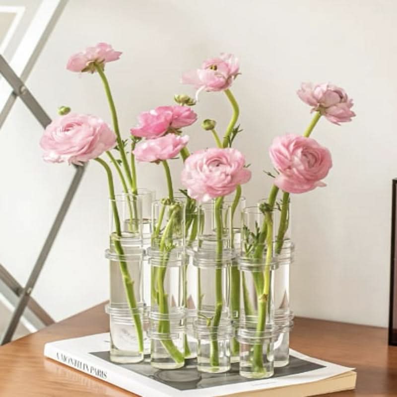 Elegant modulvase for kreative blomsterkomposisjoner 