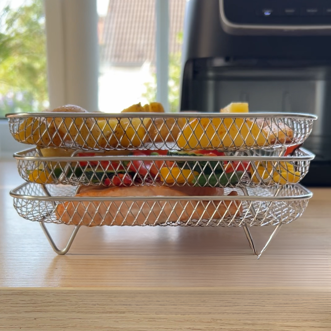 Staplingskorgar för jämn luftlagning (x3) 