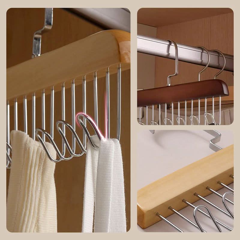 Mehrfachhaken-Holzkleiderbügel für eine elegante Aufbewahrung 