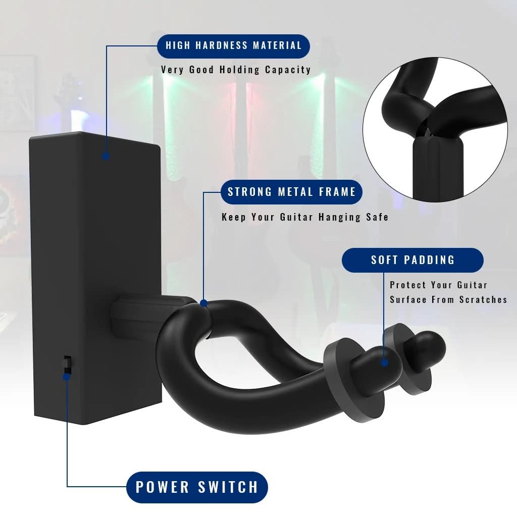 Muurbeugel voor LED-gitaar – Verlicht uw instrument 