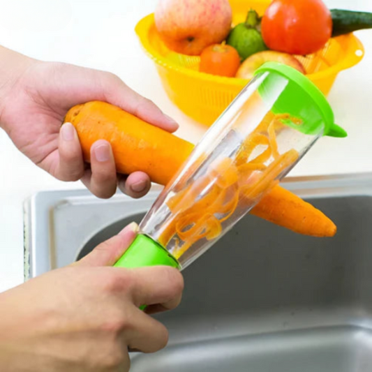 簡単に皮をむき、作業台を清潔に保ちます 