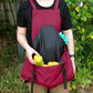 Practical gardening apron with large harvest pocket 