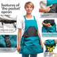 Practical gardening apron with large harvest pocket 