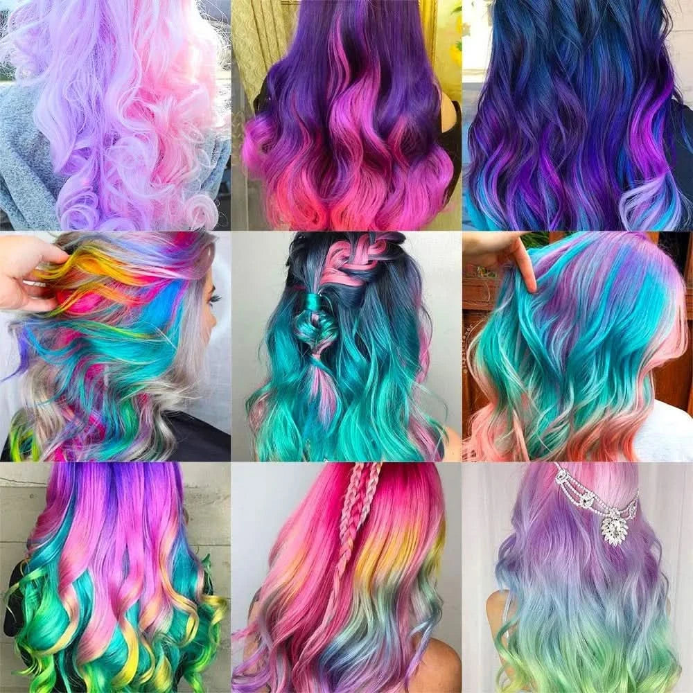Coloration capillaire fun et temporaire en 5 secondes