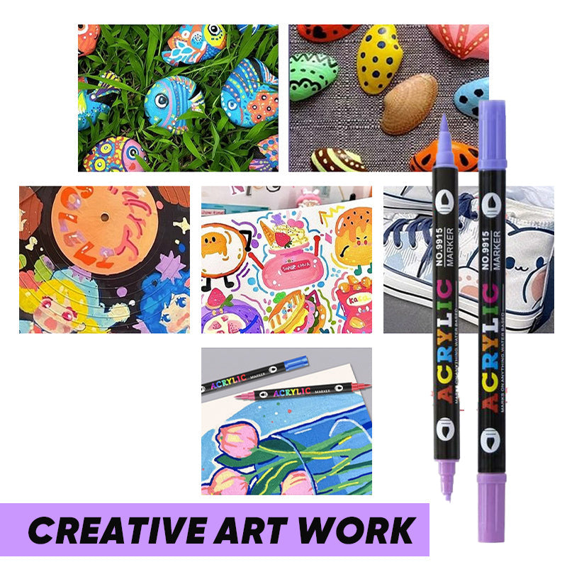 Μαρκαδόροι ακρυλικών χρωμάτων για λαμπερές δημιουργίες 