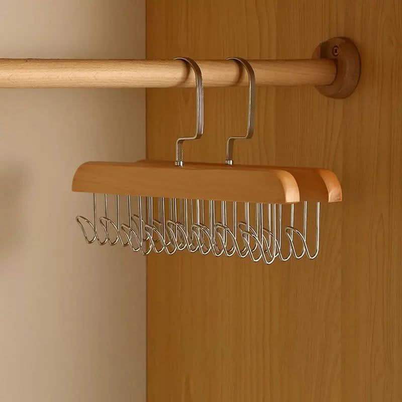 Mehrfachhaken-Holzkleiderbügel für eine elegante Aufbewahrung 