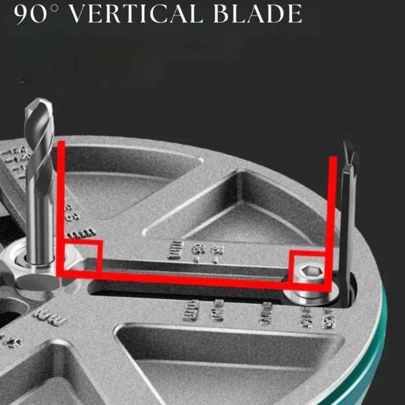 ドリルを使って完璧な円を切り取ります 