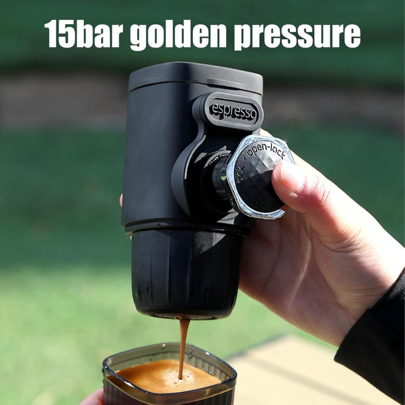Machine espresso portable — café prêt partout