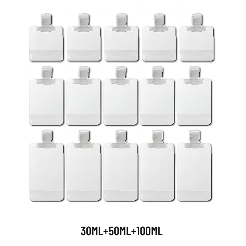 40 matkapullon setti – siisti ja järjestelmällinen kuljetus — 30ML+50ML+100ML, kuva 15