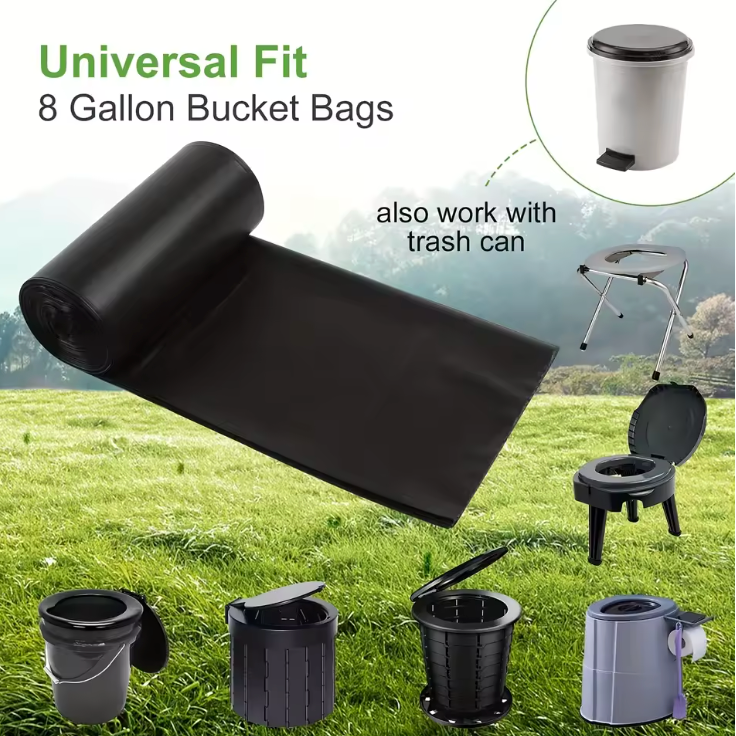 Navullingsset voor draagbare toiletten — 20 zakken + 30 absorberende gels 
