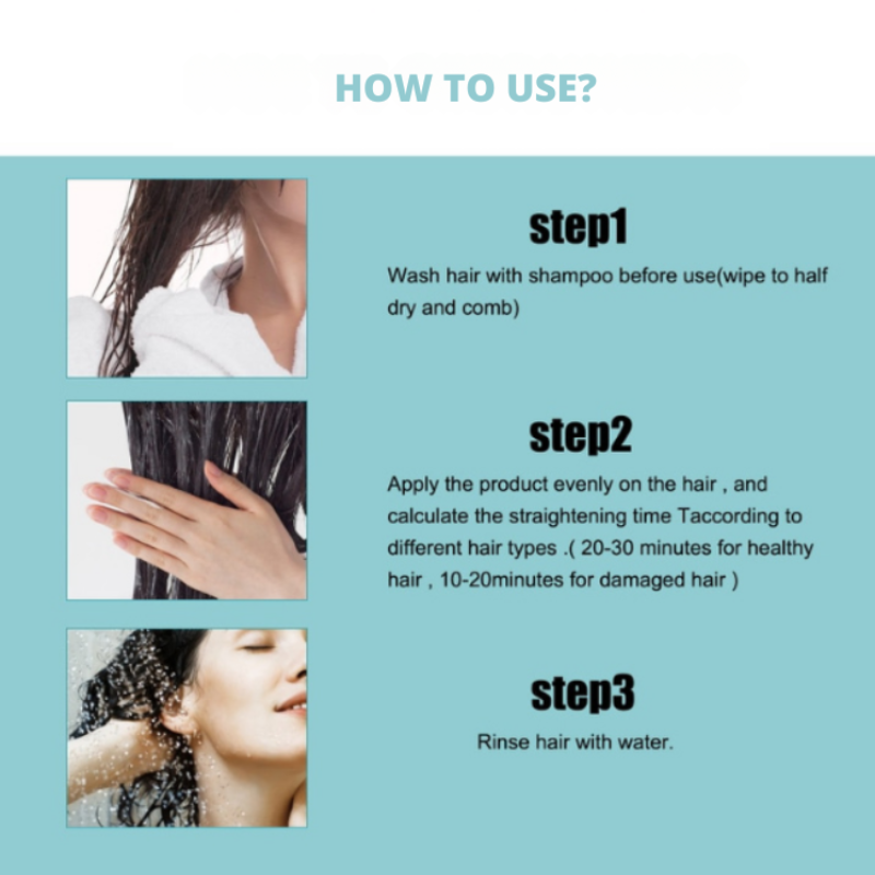 Instant smoothing cream for silky hair 