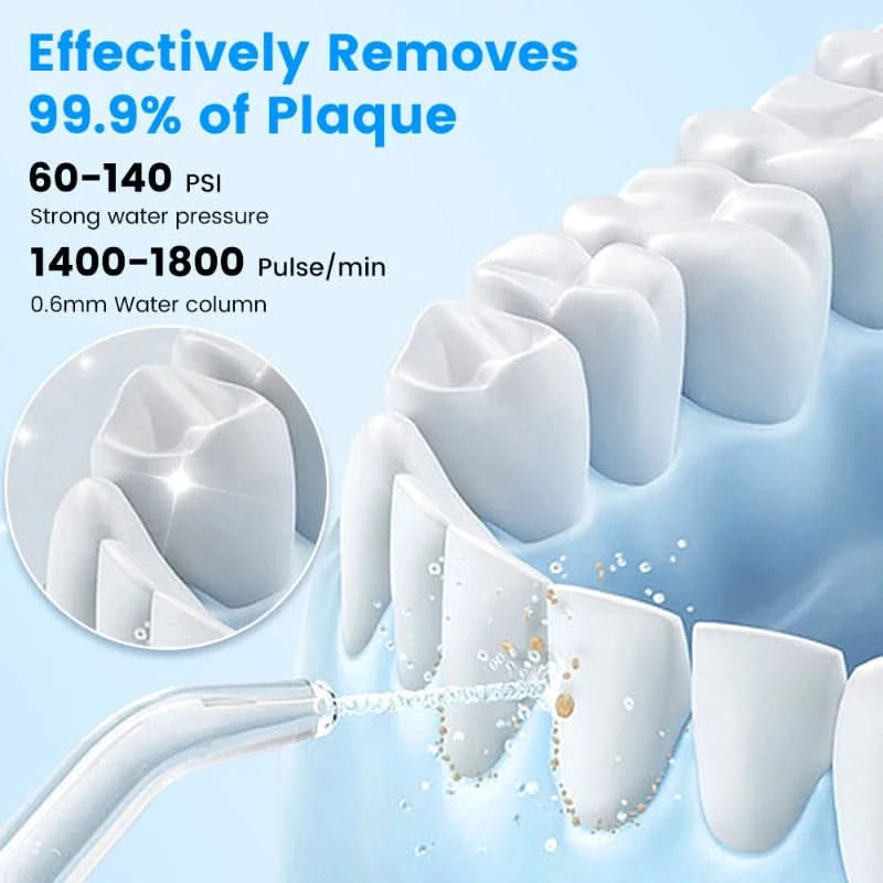 Hydropulse akumulatorowy do pielęgnacji zębów 