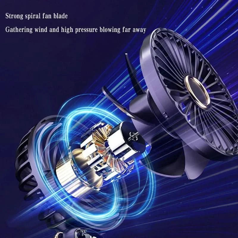 Μικρός ισχυρός ανεμιστήρας με έξυπνη οθόνη LED 