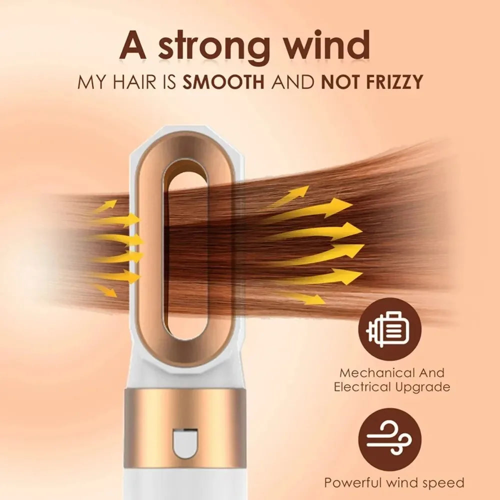 1台でスタイリング、ストレート、乾燥ができる5in1デバイス 