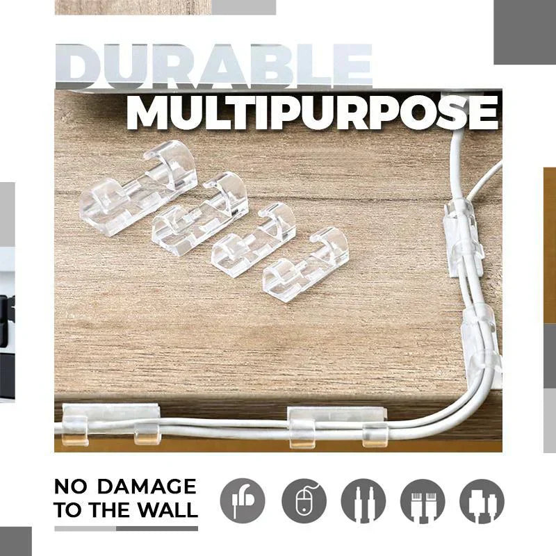 Hurtige og diskrete fastgørelser til kabler og ledninger (x20) 