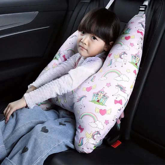 Reisepute for barn med sikker støtte 