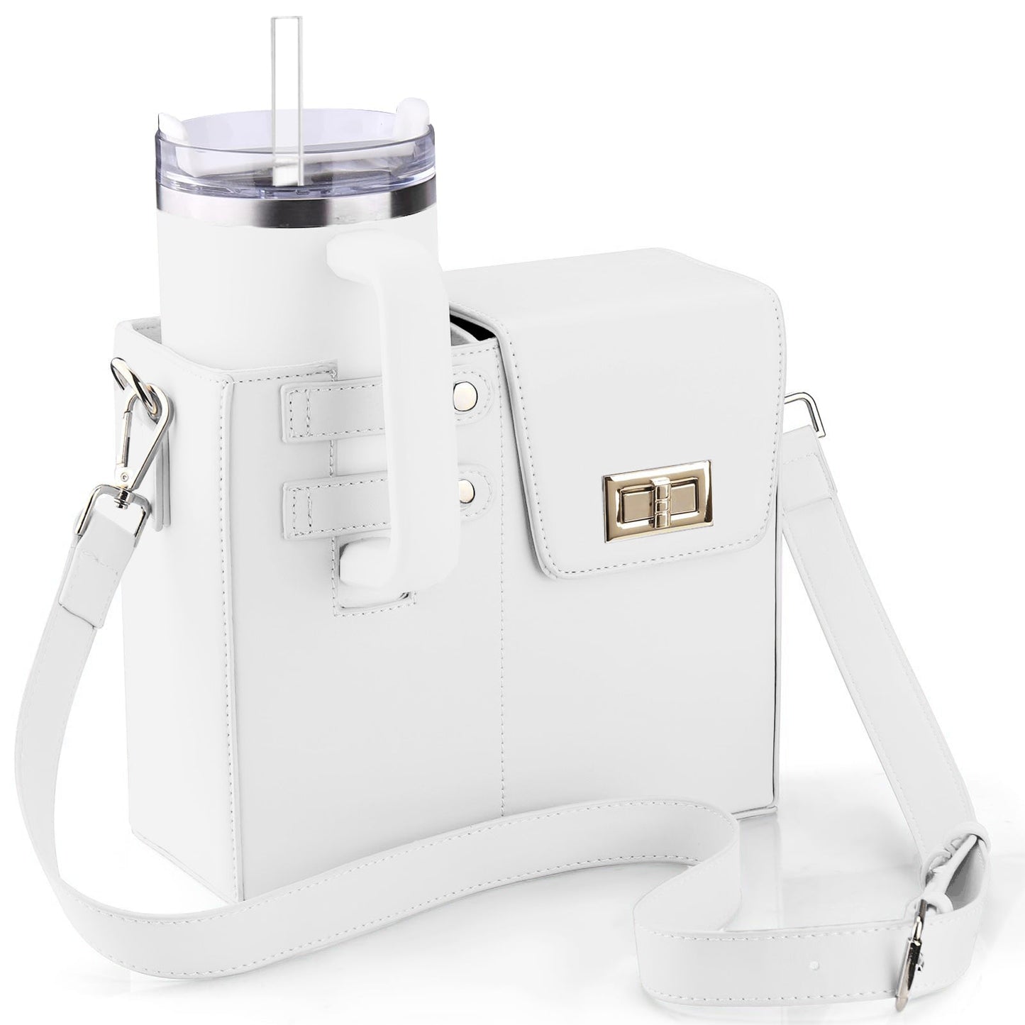 Sac chic avec porte-gobelet intégré pour femmes actives