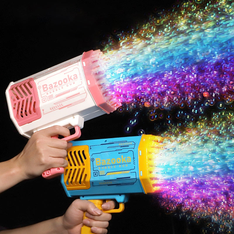 Rechargeable bubble gun 